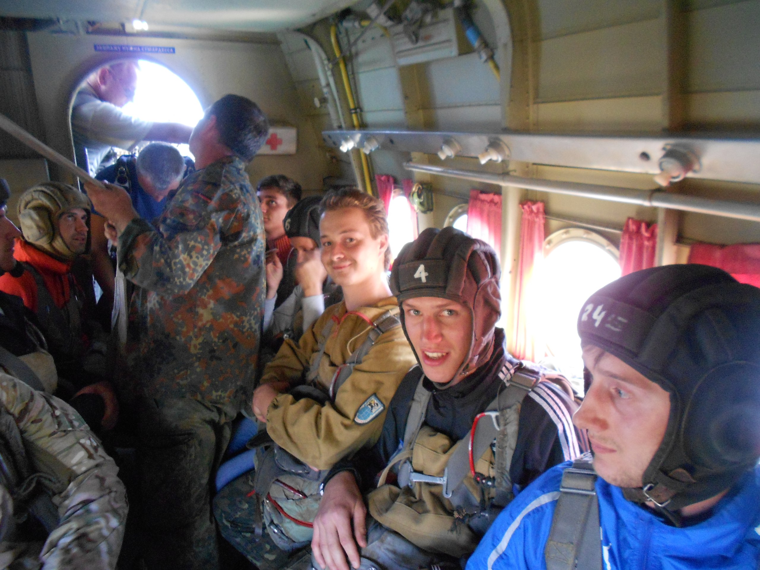 Agiliway team members in the plane